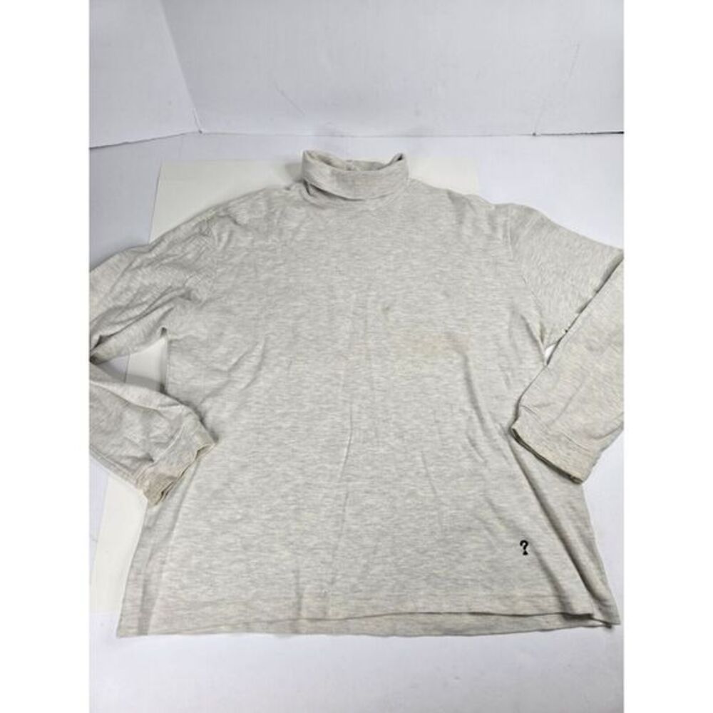 Guess USA Vintage Men's Turtleneck Shirt Long Sleeve Sz XL Embroidered Peru